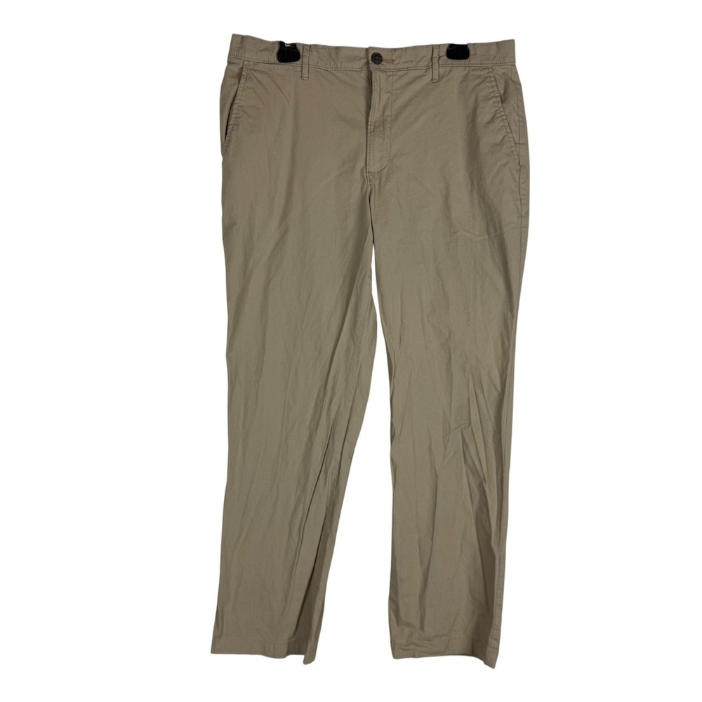 Amazon Essentials Pants Mens 35x30 Beige Chino Regular Fit Stretch Casual‎